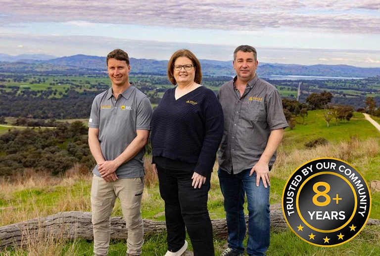 team-with-badge solar integrity team